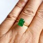 Sandawana Emerald Prong Ring 925 Silver Natural Emerald Ring Wedding Ring Gift.