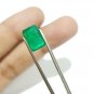 Sandawana Emerald Prong Ring 925 Silver Natural Emerald Ring Wedding Ring Gift.