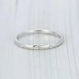Diamond Wedding Band Round Cut Diamond Engagement Band 14k White Gold Ring.