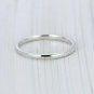 Diamond Wedding Band Round Cut Diamond Engagement Band 14k White Gold Ring.