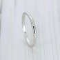 Diamond Wedding Band Round Cut Diamond Engagement Band 14k White Gold Ring.