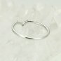 Curved Wedding Band White Gold Band Unique Chevron Band Diamond Ring 14k Gold N8