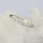 Diamond Wedding Band White Gold Band Minimalist Engagement Band 14k Gold Solid.