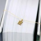 Solid 14k Rose Gold Necklace Diamond Necklace Wedding Art Deco Charm Necklace N8 Solid 14k Rose Gold Necklace Diamond Necklace Wedding Art Deco Charm Necklace N8