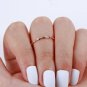 Twisted Wedding Band Unique Rose Gold Band Ring Delicate Plain Gold Bridal Set Y