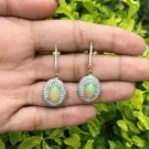 Ethiopian Opal Earring Pave Diamond Jewelry 14k Gold Diamond Opal Jewelry Gift.