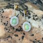 Ethiopian Opal Earring Pave Diamond Jewelry 14k Gold Diamond Opal Jewelry Gift.