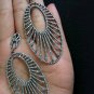 Pave Diamond Dangle Earring 925 Silver Diamond Oval Drop Earring 14k Gold Gift.