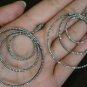 Pave Diamond Dangle Hoop Earring 925 Silver Diamond Hoop 14k Gold Earring Gift.