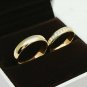 1 Carat Diamond Bridal Groom Wedding Set 14k Solid Gold Eternity Classic Bands.