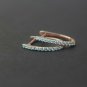 14k Solid Gold Huggie Earring Diamond Hoop Earring Wedding Anniversary Gift.