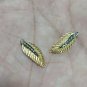 14k Solid Gold Leaf Pendant Gold Jewelry Stacking Feather Pendant Textured Leaf.