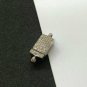 Pave Diamond Magnet Clasp 925 Silver Handmade Diamond Connector Bracelet Clasp.