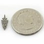 Pave Diamond Arrowhead Charm Pendant 925 Silver Minimalist Charm Pendant.
