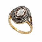 Diamond Ring 925 Silver Rosecut Diamond Handmade Ring Natural Polki Diamond Ring Diamond Ring 925 Silver Rosecut Diamond Handmade Ring Natural Polki Diamond Ring