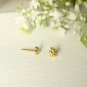 14k Solid Gold Floral Stud Piercing Tiny Flower Nose Ear Minimalist Earring Gift