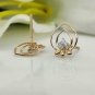 Minimalist Octopus Diamond Earring 14k Solid Gold Ocean Squid Holiday Earring.