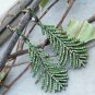Tsavorite Garnet Dangling Earring 925 Silver Plume Earring Handmade Wedding Gift