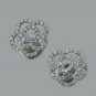 Natural Pave Diamond Floral Stud Earring 14k Gold Handmade Bridal Gift Jewelry.