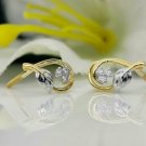 14k Solid Gold Leaf Designer Earring Diamond Stud Earring Dainty Everyday Stud. 14k Solid Gold Leaf Designer Earring Diamond Stud Earring Dainty Everyday Stud.