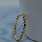 14k Solid Gold Flat Full Beads Ring Stacking Dainty Minimalist 2mm Dot Ring NS8. 14k Solid Gold Flat Full Beads Ring Stacking Dainty Minimalist 2mm Dot Ring NS8.