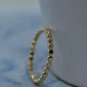 14k Solid Gold Flat Full Beads Ring Stacking Dainty Minimalist 2mm Dot Ring NS8.