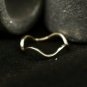 14k Solid Gold Plain Band Ring Knuckle Charm Delicate Ring Minimalist Gift NS89.