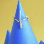 14k Solid Gold Ring Heart Beat Shape Wire Ring Stacking Dainty Minimalist Ring N