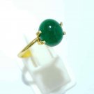 Sandawana Emerald 3.75Ct Cabochon Ring 925 Silver Natural Emerald Ring CERTIFIED