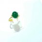 Sandawana Emerald 3.75Ct Cabochon Ring 925 Silver Natural Emerald Ring CERTIFIED