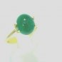 Sandawana Emerald 3.75Ct Cabochon Ring 925 Silver Green Emerald Ring CERTIFIED.