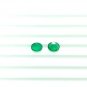 Sandawana Emerald Pair 1.58Cts 2Pc Set Oval Emerald CERTIFIED Emerald Cut Stone.