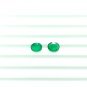 Sandawana Emerald Pair 1.58Cts 2Pc Set Oval Emerald CERTIFIED Emerald Cut Stone.