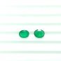 Sandawana Emerald Pair 1.58Cts 2Pc Set Oval Emerald CERTIFIED Emerald Cut Stone.