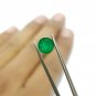Sandawana Emerald 1.15 Cts Natural Round Emerald Cut Stone CERTIFIED Excellent.