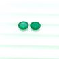 Sandawana Emerald 2Pc Set Natural Green Emerald Cut Stone Pair Rare Mine Emerald