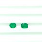 Sandawana Emerald 2Pc Set Natural Emerald Cut Stone Oval Shape CERTIFIED Stone.