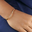 Pave Diamond Minimalist Floral Bracelet 14k Gold Fine Bangle Wedding Gift Charm. Pave Diamond Minimalist Floral Bracelet 14k Gold Fine Bangle Wedding Gift Charm.
