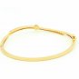 Pave Diamond Minimalist Floral Bracelet 14k Gold Fine Bangle Wedding Gift Charm.