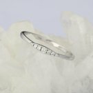Diamond Wedding Band White Gold Band Minimalist Engagement Band 14k Gold NS89.