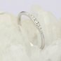 Diamond Wedding Band White Gold Band Minimalist Engagement Band 14k Gold NS89.