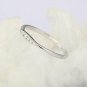 Diamond Wedding Band White Gold Band Minimalist Engagement Band 14k Gold NS89.