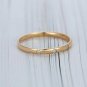Diamond Wedding Band Round Cut Diamond Band Yellow Gold Bridal Half Eternity nS8