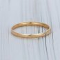 Diamond Wedding Band Round Cut Diamond Band Yellow Gold Bridal Half Eternity nS8