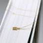 Solid 14k Rose Gold Necklace Diamond Necklace Wedding Art Deco Charm Necklace N2