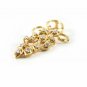 Natural Diamond Cluster Pendant 14k Solid Gold Grape Bunch Diamond Necklace Gift