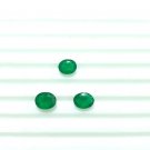 Sandawana Emerald 3Pc Natural Emerald Oval Shape CERTIFIED Emerald Cut Stone.