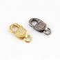 2Pc Antique Finish Pave Diamond Lobster Lock Clasp Findings Jewelry Lobster Claw