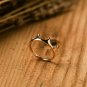 14k Solid Gold Dainty Skinny Crown Band Ring Minimalist Delicate Tiara Ring NS8.