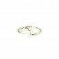 14k Solid Gold Dainty Skinny Mini Statement Ring Minimalist Wedding Ring Band N3